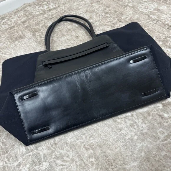 Tumi Large Tote Bag Leather/ Nylon Travel Voyaguer Everyday Shoulder Straps - Picture 4 of 13